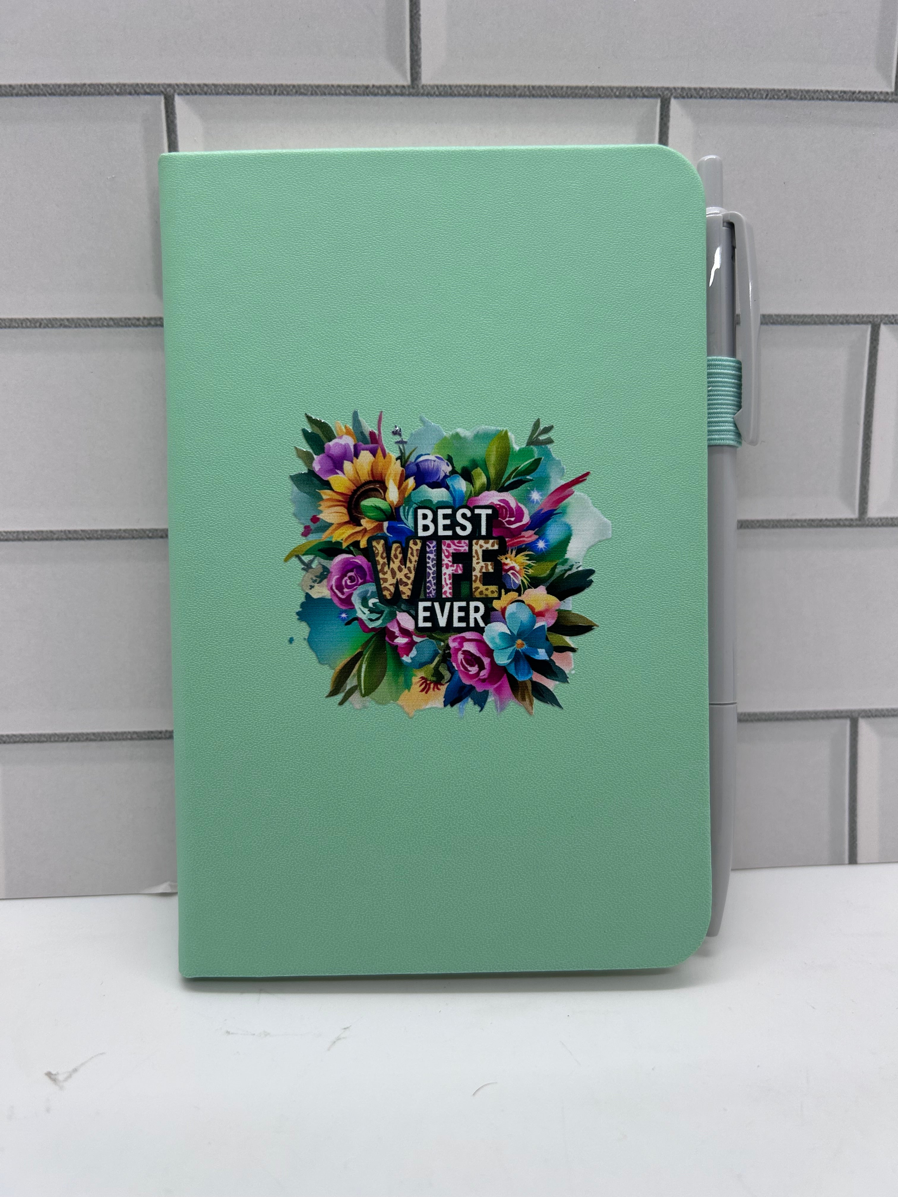 A6 Blank Lined Journal Featuring A Beautiful Mother’s Day Design-Green