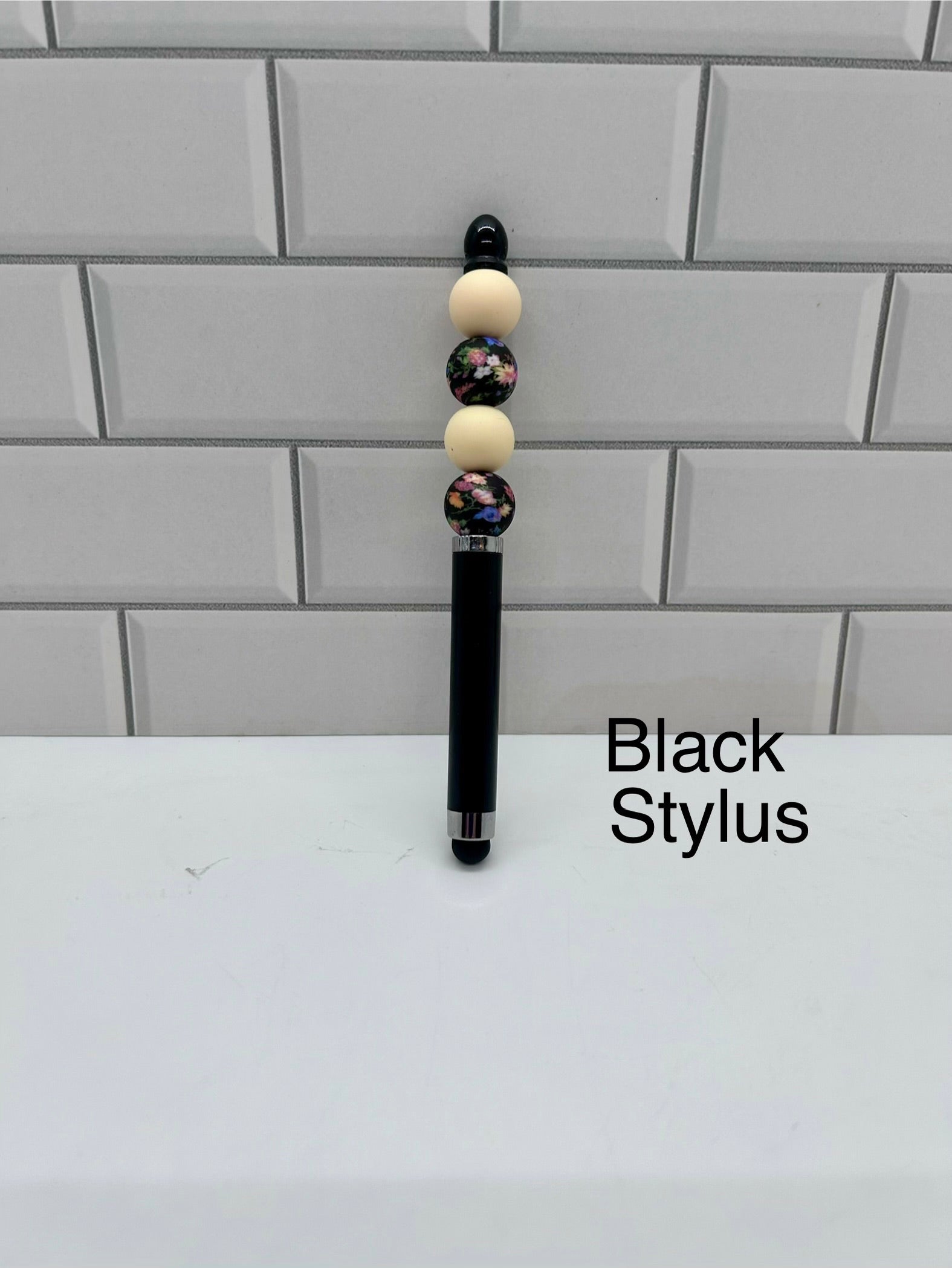 Beaded Stylus-Black Silicone