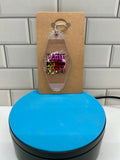 Retro Style Motel Keychain with Sassy Theme-Clear