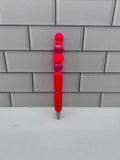 Rhinestone Beaded Ballpoint Pen-Hot Pink (Rhinestone Not Perfect)