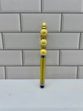Stylet/Stylo Perlé – Acrylique Jaune