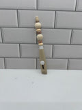 Beaded Box Cutter-Tan with Tan Wooden Beads