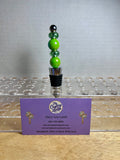 Beaded Wine Stopper-Green