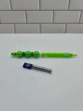 Beaded Mechanical Pencil-Green Acrylic
