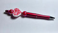 Valentines Day Theme Beaded Ballpoint Pens