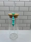 Beaded Straw Charm-Green