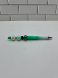 Beaded Ballpoint Pens-Ombre Green Acrylic
