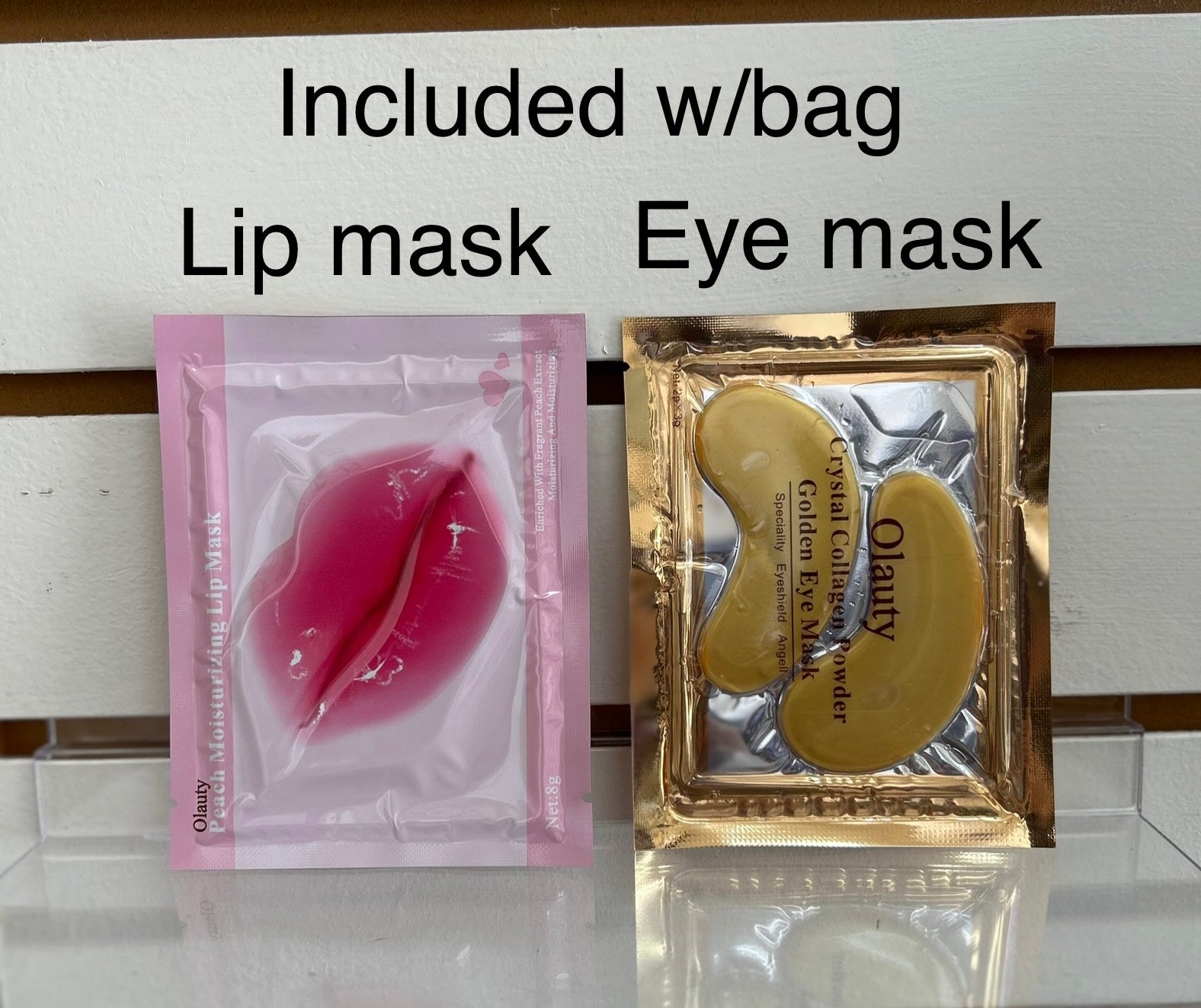 Trousse de Maquillage avec un Joli Design – Comprend Un Masque pour les Yeux, Un Masque pour les Lèvres et Une Crème pour les Mains