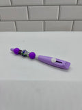 Beaded Box Cutter-Purple Silicone