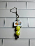 Beaded Cup Charm’s-Multi Color Acrylic with Focal