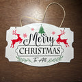 8 inch Metal Sign featuring a Christmas Theme