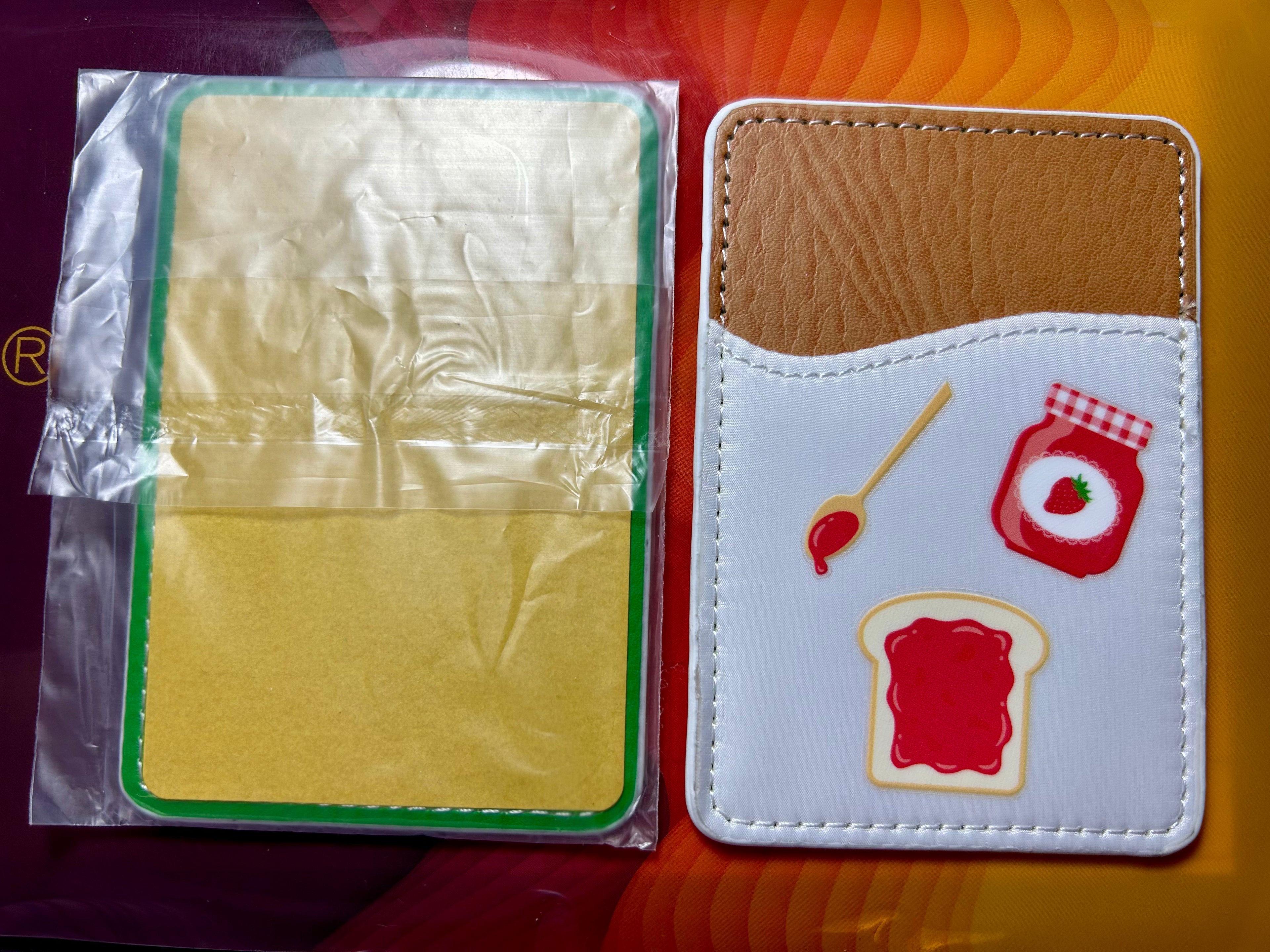 Support de cartes de téléphone en cuir PU, support de cartes de crédit adhésif