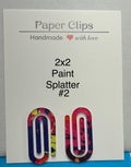 Acrylic 2inx2in small paper clip with beautiful design