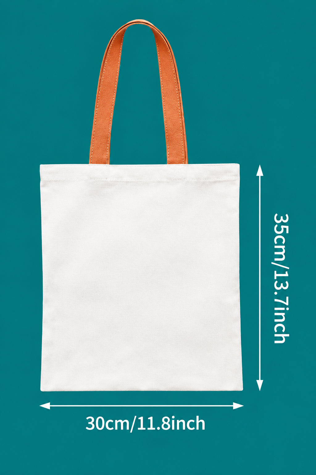 Canvas Tote Bag Featuring Amen Patchwork Theme with a Off Blue Handle-13.7x11.8