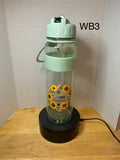 30 oz Plastic Water Bottle with Handle and Straw featuring a Beautiful Design
