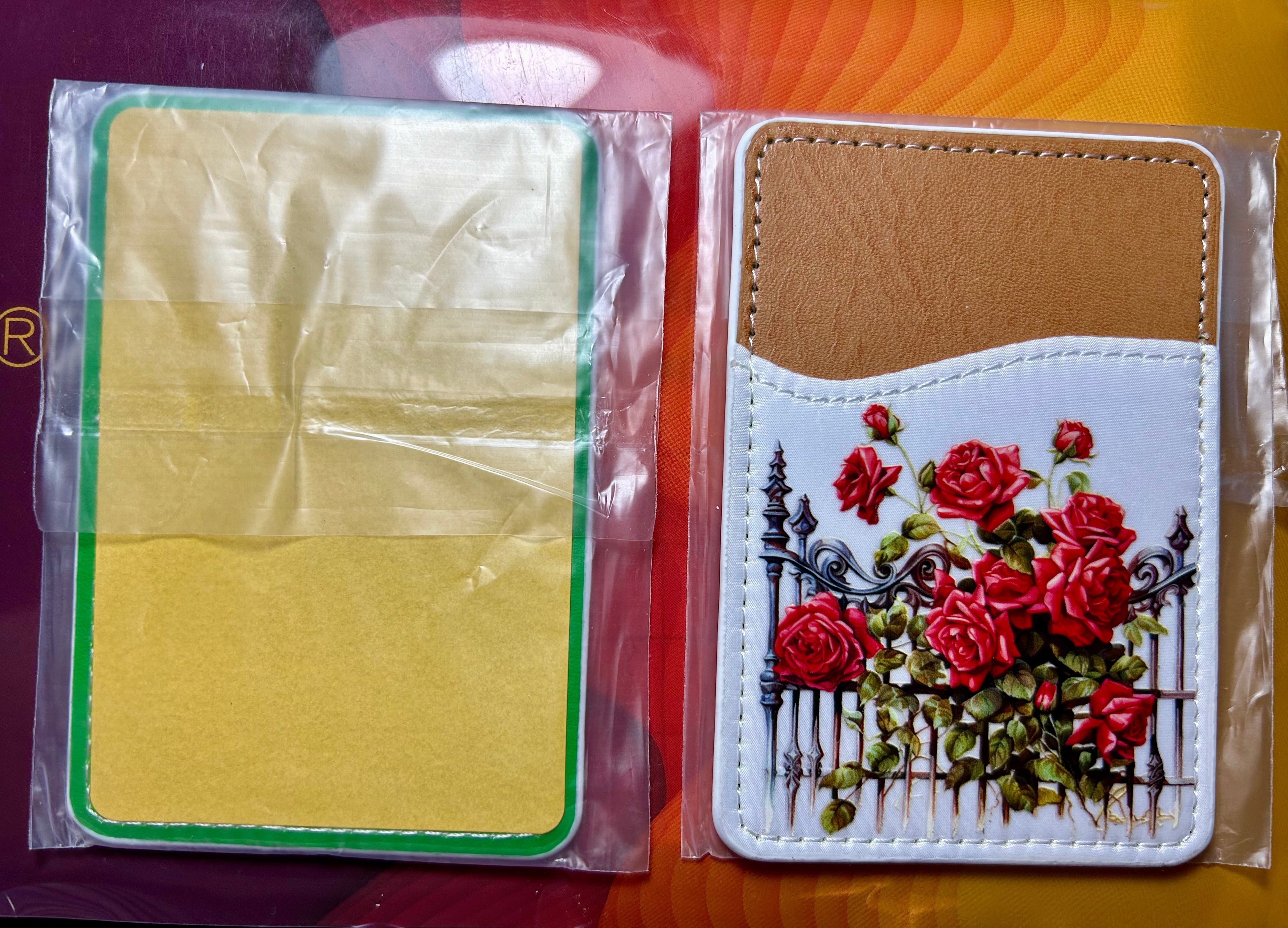 PU Leather Phone Card Holder, Stick On Credit Card Holder