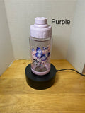14 oz Plastic Water Bottle with Handle and Screw on Lid featuring a Beautiful Design