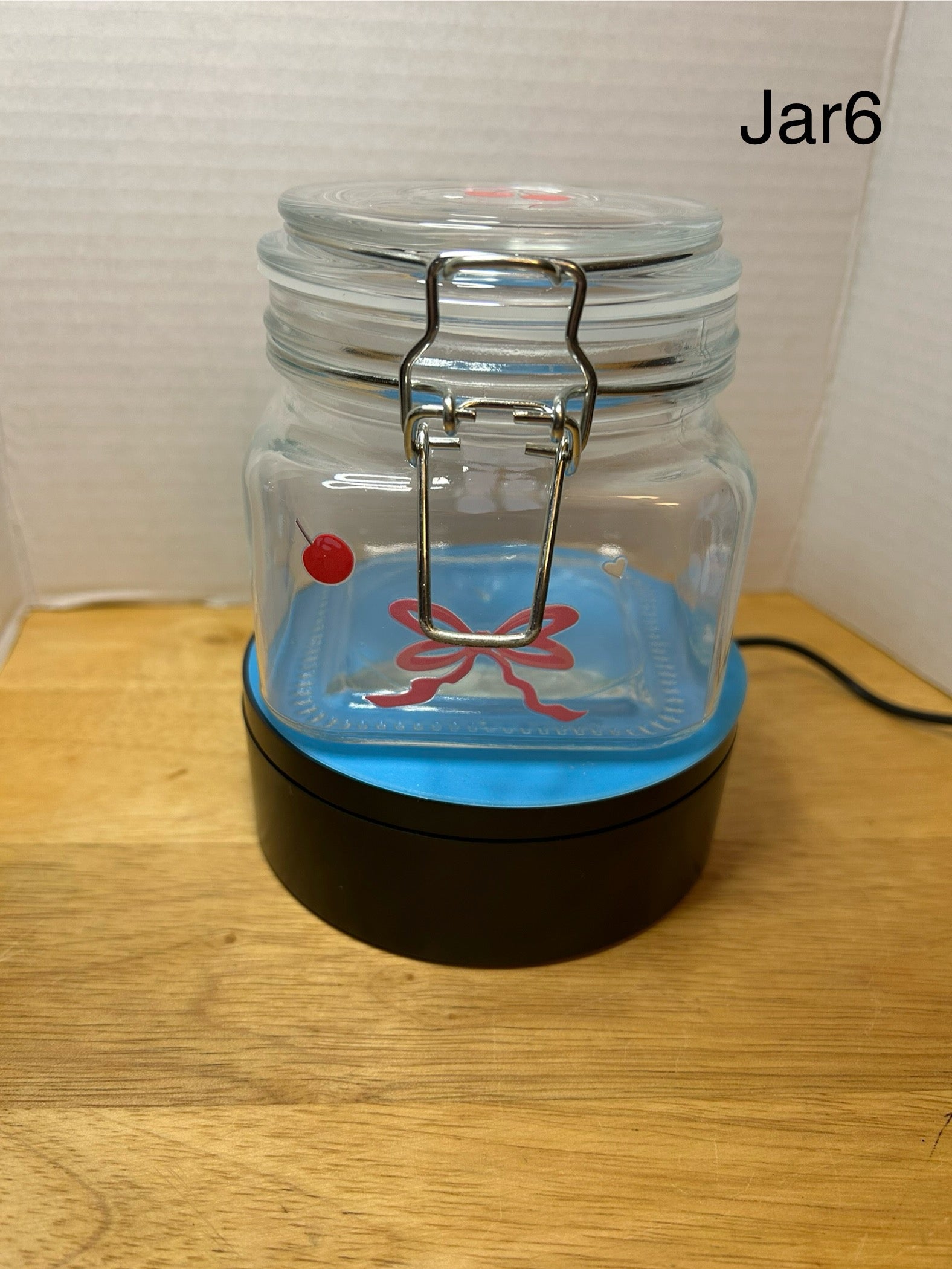 Glass Square Jar with  clip Lid featuring a Beautiful Design