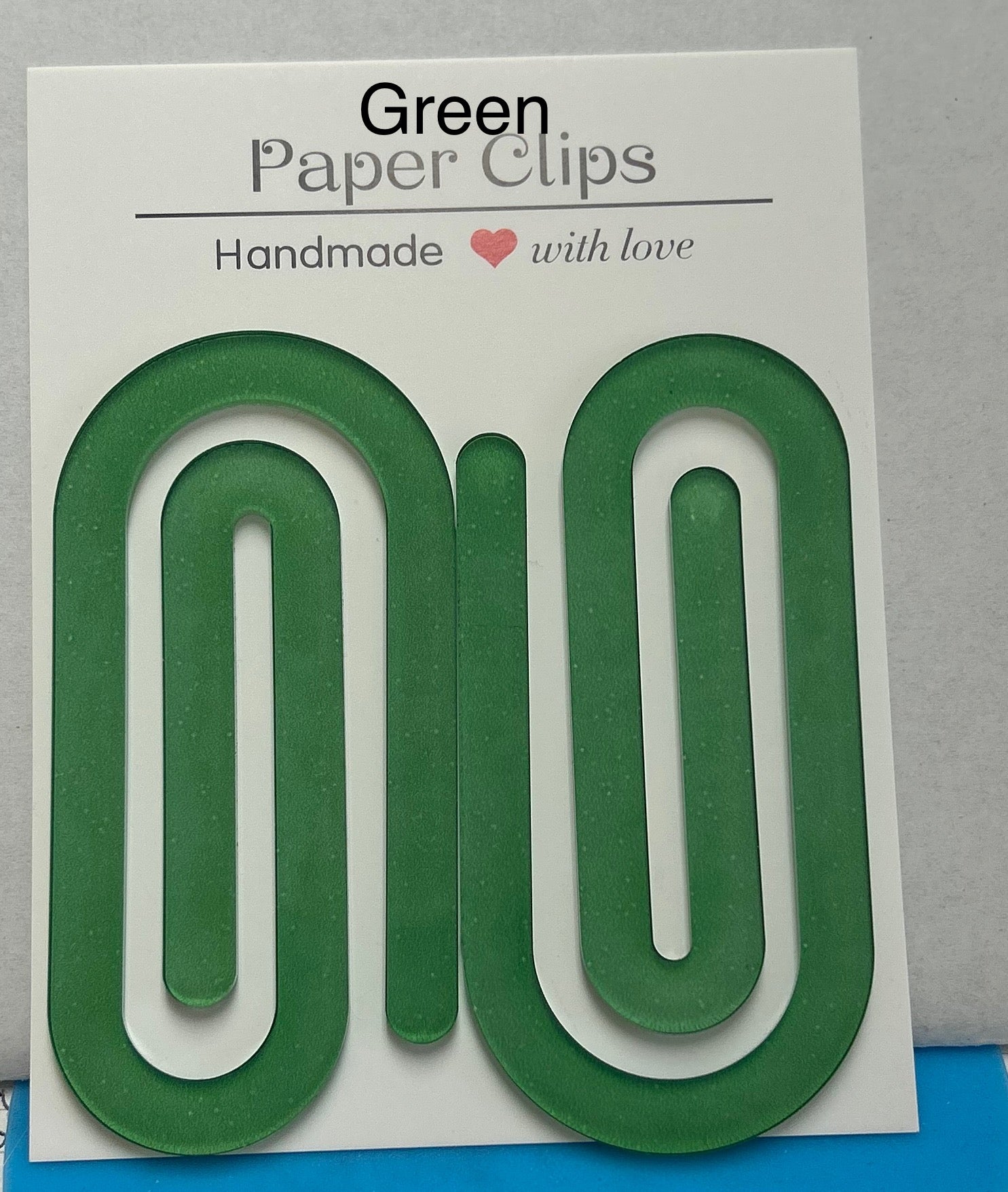 Acrylic 4inx2in Jumbo Paper Clips with Beautiful Design