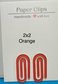 Acrylic 2inx2in small paper clip with beautiful design