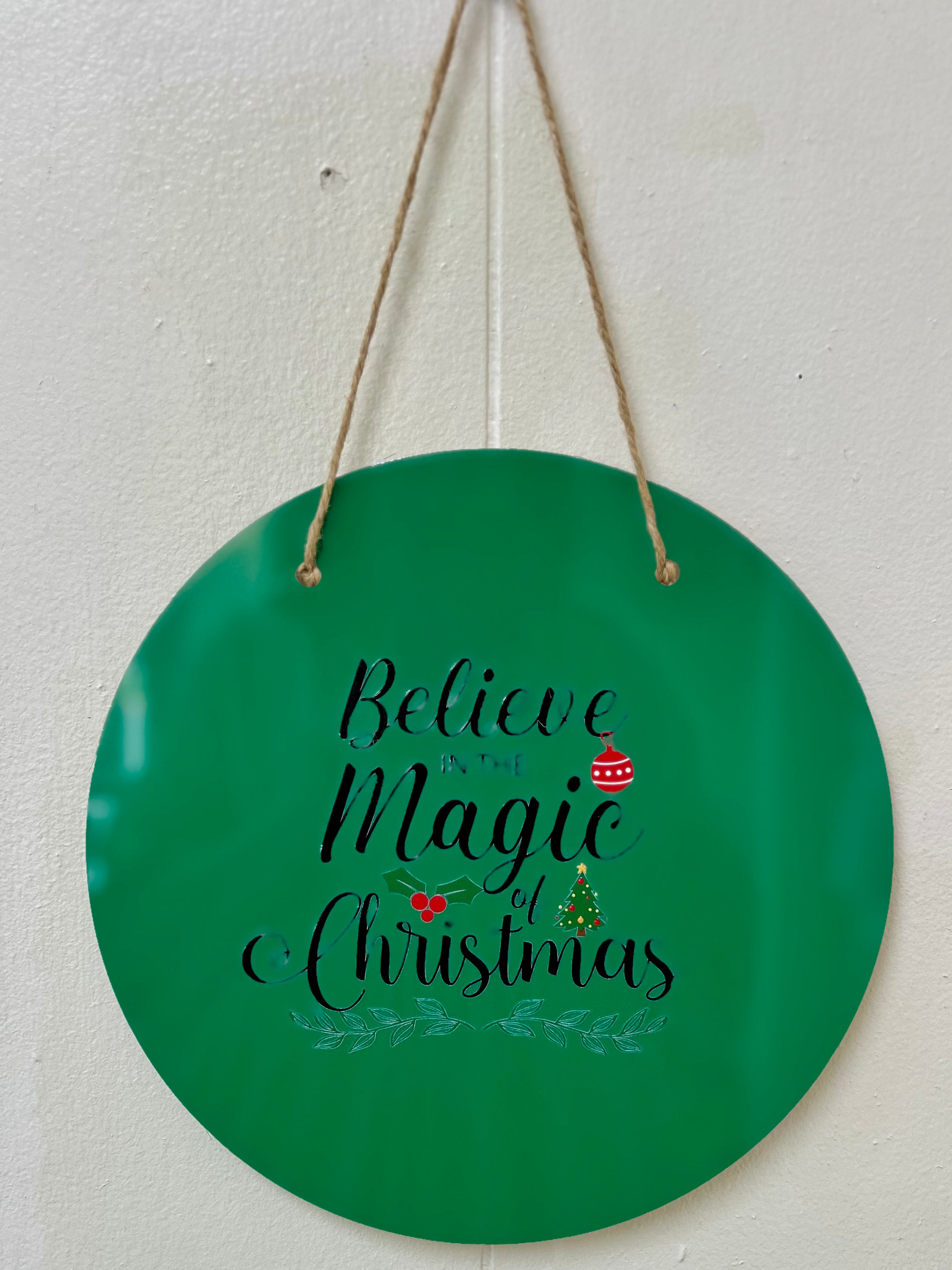 Metal Christmas Sign