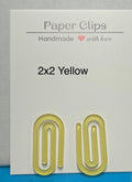 Acrylic 2inx2in small paper clip with beautiful design