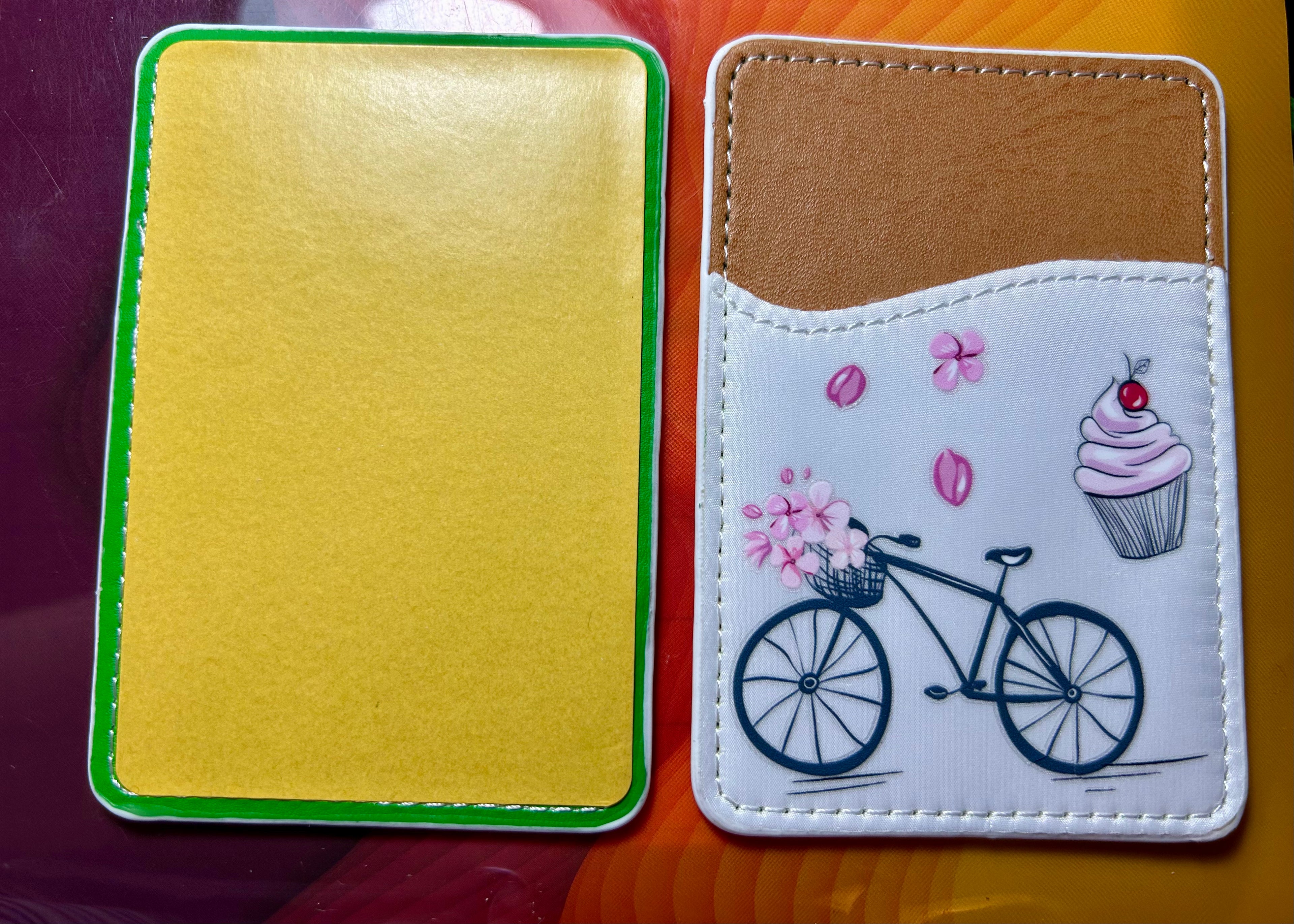 PU Leather Phone Card Holder, Stick On Credit Card Holder