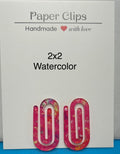 Acrylic 2inx2in small paper clip with beautiful design