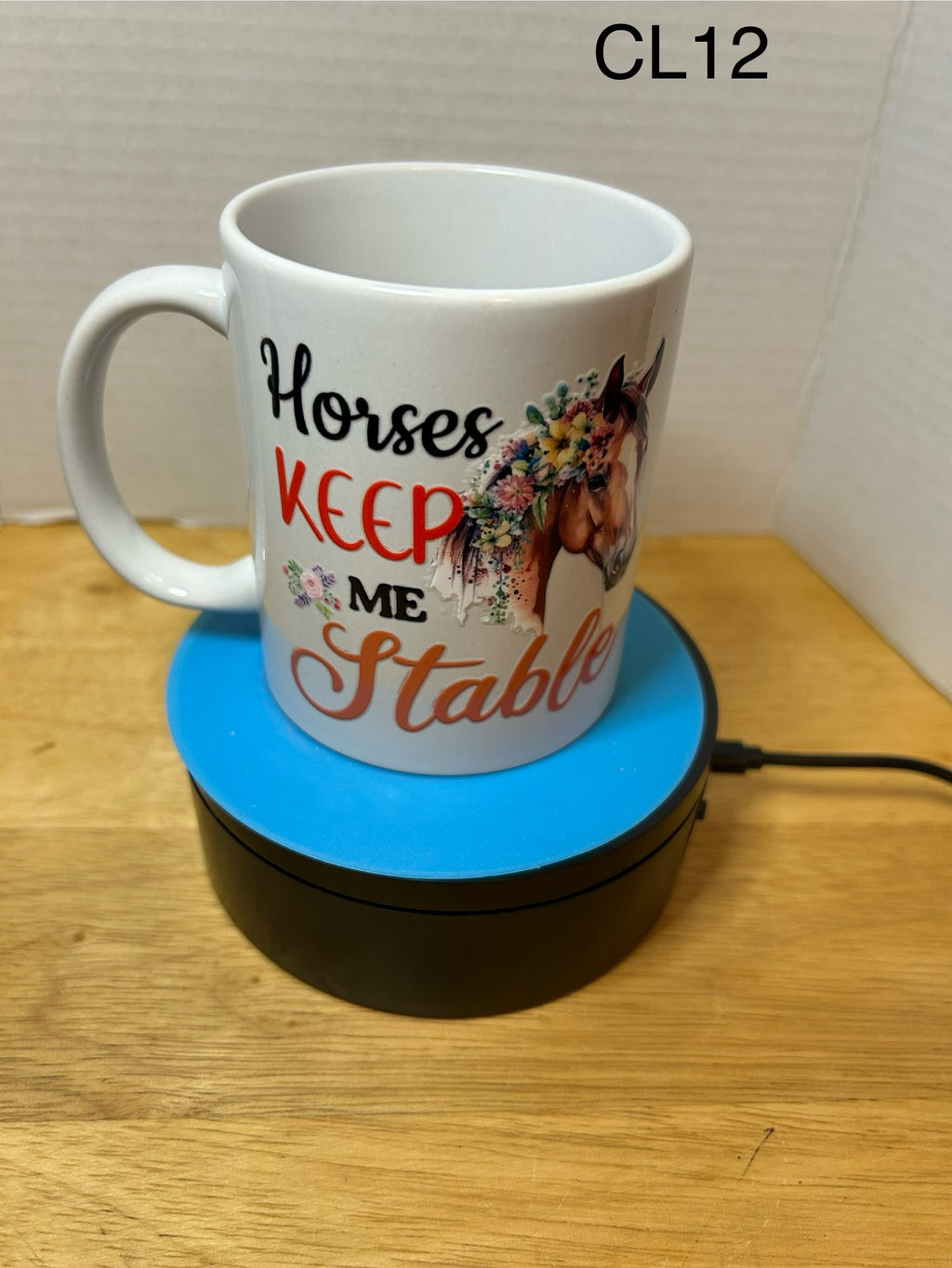11 oz Ceramic Coffee Mug featuring a Beautiful Design, Left Hand Sided Handle
