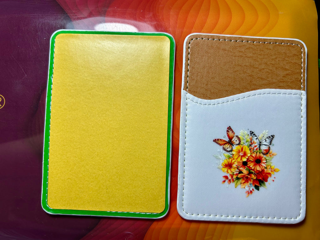 Support de carte de téléphone en cuir PU, porte-cartes adhésif