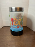 Bocal en verre avec couvercle en métal, motif belle enseignante, 1,1 litre