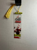 Acrylic Bookmark With Colored Tassel Featuring a Halloween Theme