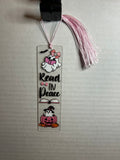 Acrylic Bookmark With Colored Tassel Featuring a Halloween Theme