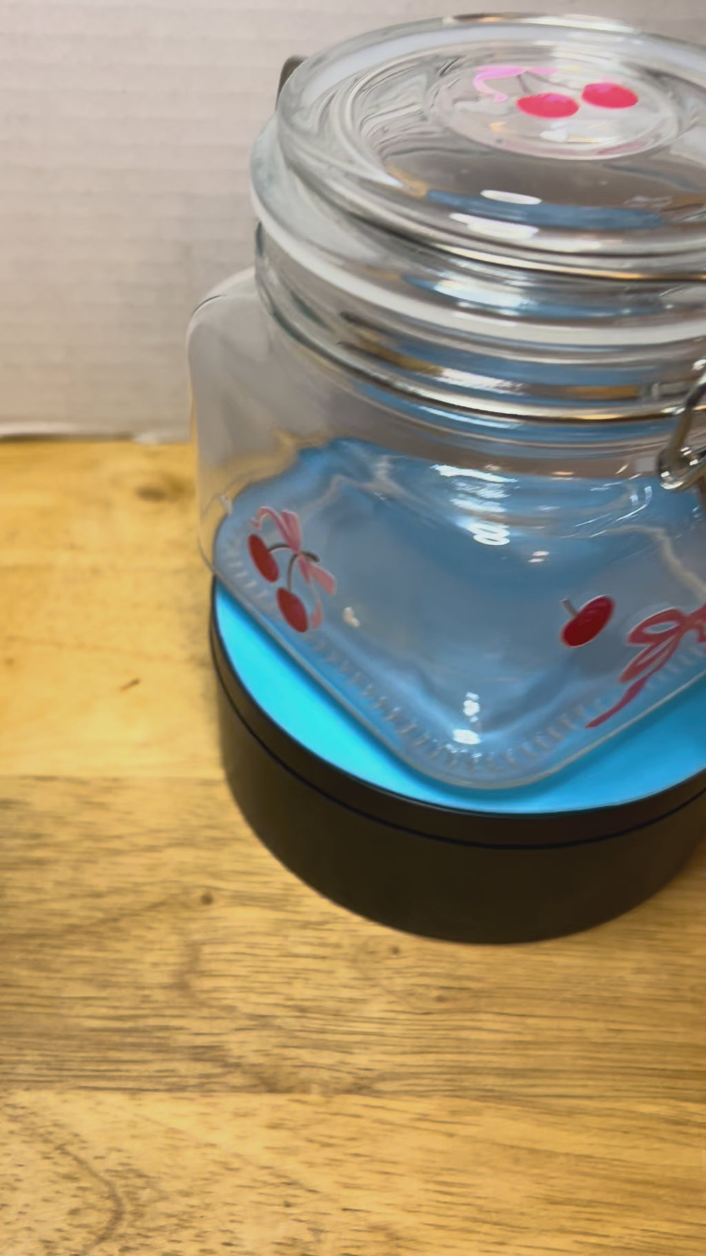 Glass Square Jar with  clip Lid featuring a Beautiful Design