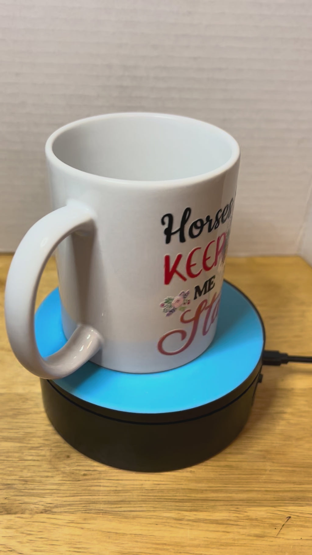 11 oz Ceramic Coffee Mug featuring a Beautiful Design, Left Hand Sided Handle