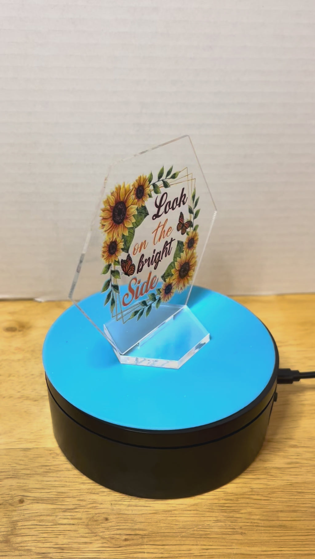 Acrylic Hexagon 4.5 Inch Sign featuring a Beautiful Design