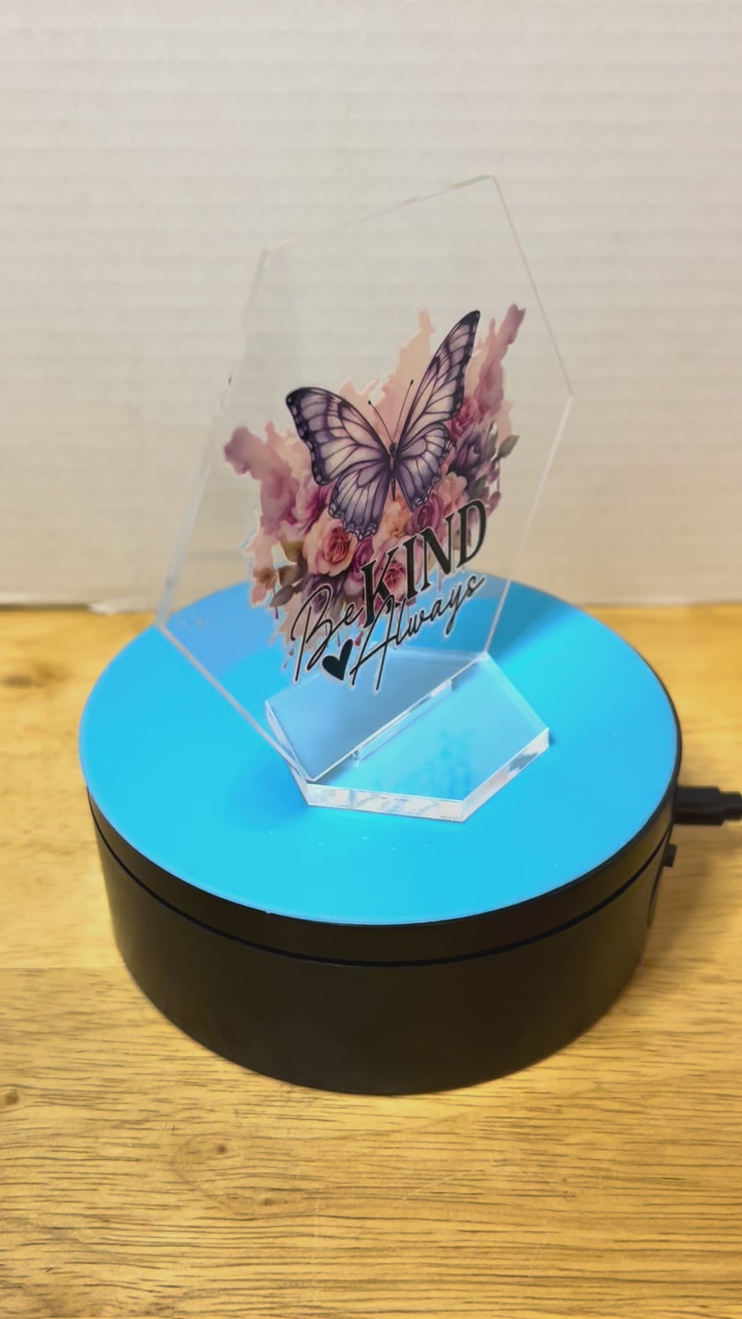 Acrylic Hexagon 4.5 Inch Sign featuring a Beautiful Design