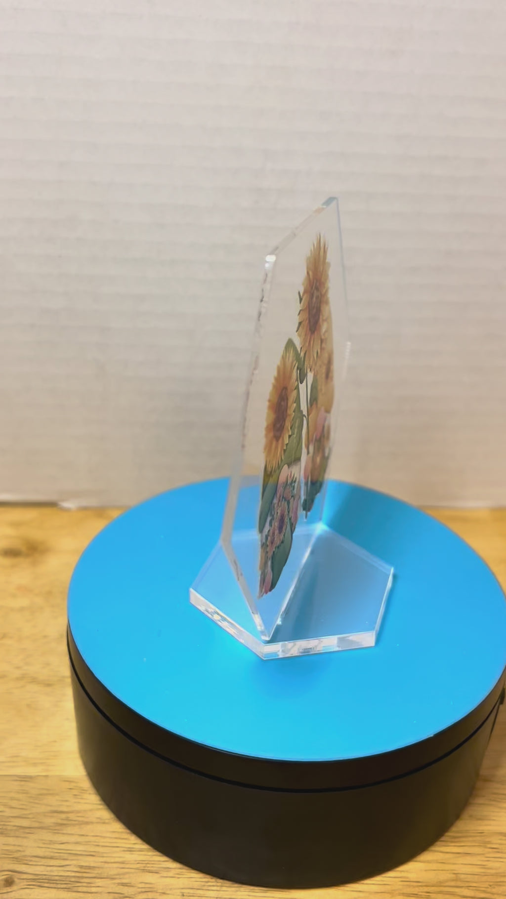 Panneau hexagonal en acrylique de 4,5 pouces avec un magnifique design